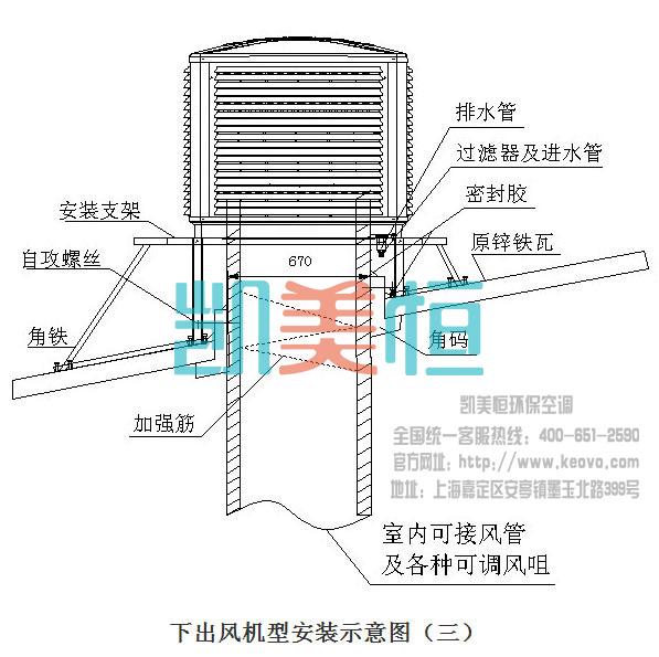 冷风机安装方法